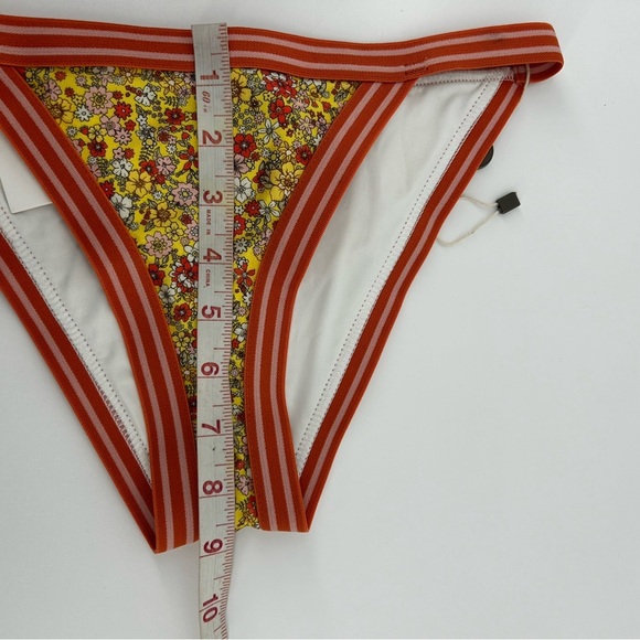 Zimmermann Womens Bikini Brief Bottom Carnaby Lemon  Ditsy High Waist Swim 4 - Picture 6 of 6